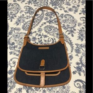 NWOT DOONEY&BOURKE Rare Denim Saddlebag Purse!!